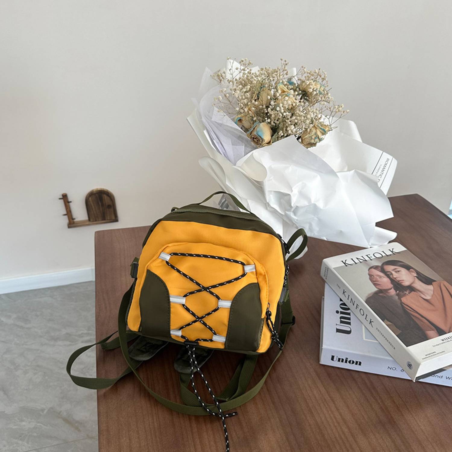 Polyester City Light Outdoor Hiking Crossbody Bag Backpack 2