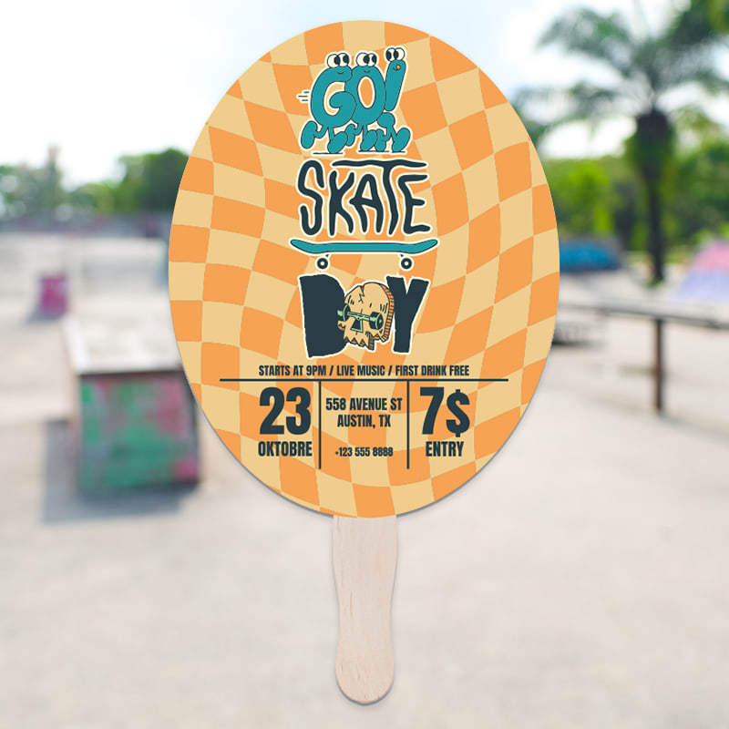 Oval Hand Fans 3