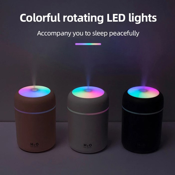 300ml colorful lights mini Timed power off air humidifier 3