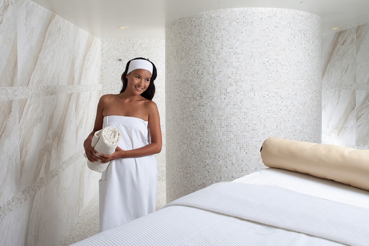 Women's Waffle Spa Wrap 2