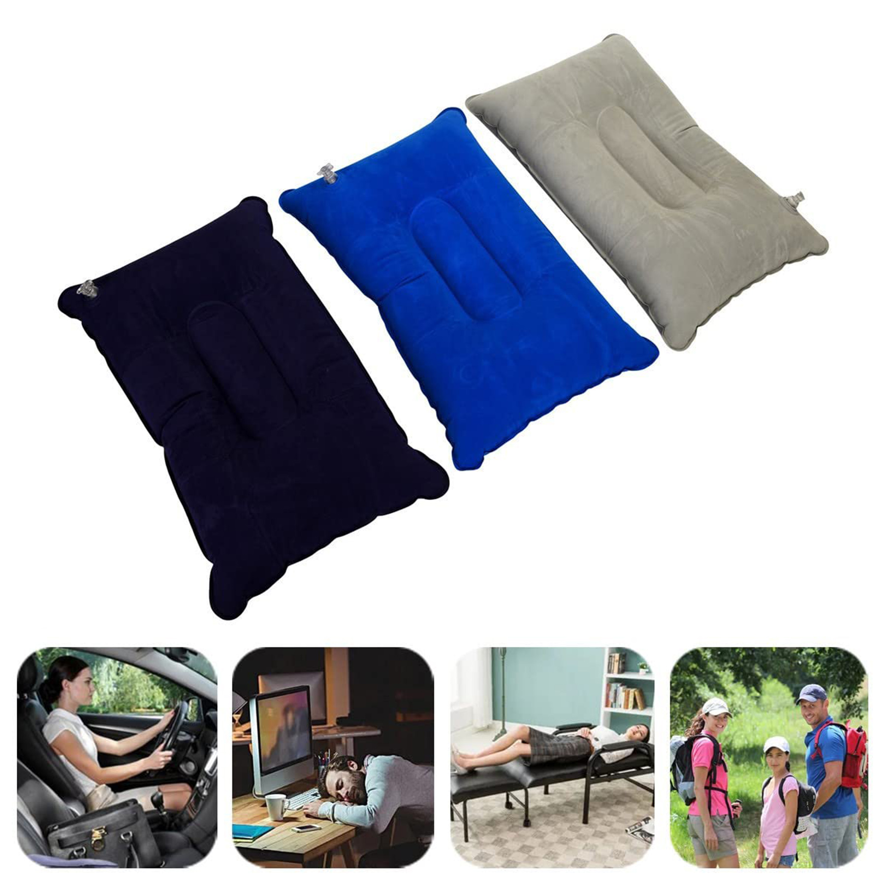 3 Pieces Inflatable Travel Pillow 2
