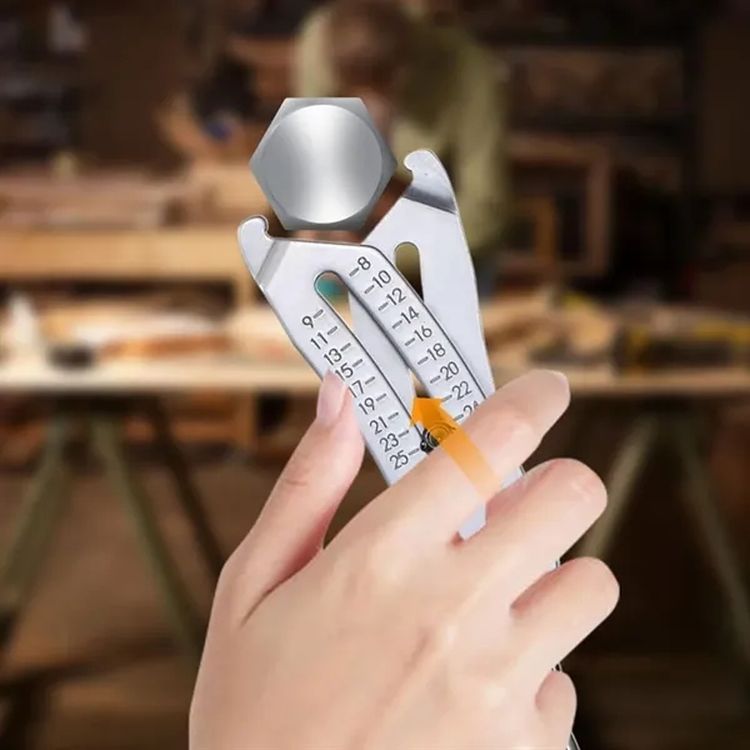 Bolt & Nut Thread Size Checker Keychain 3