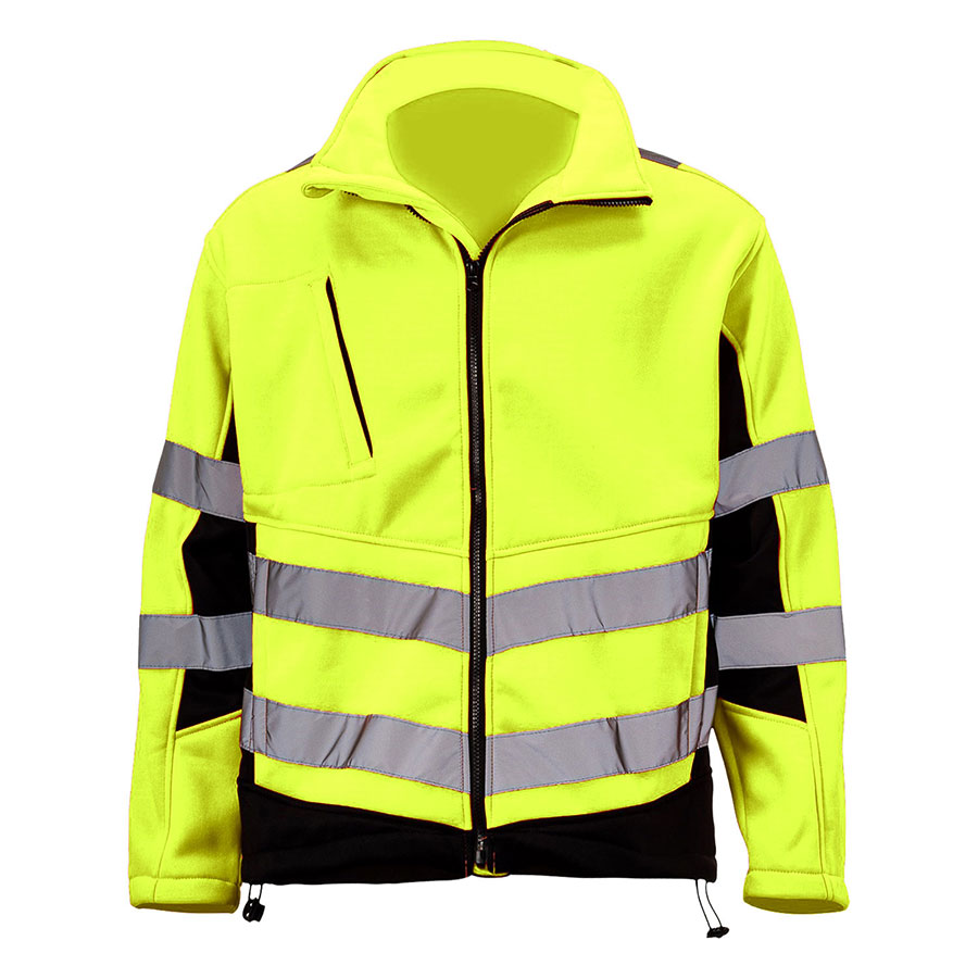 VISIPRO Reflective Safety Jacket with Black Trim - 280G Fleece - ANSI 107-2015 Class 3 6