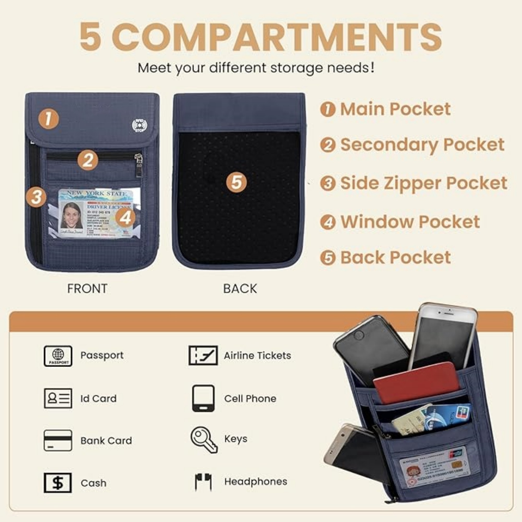 RFID Passport Holder For Travel 4