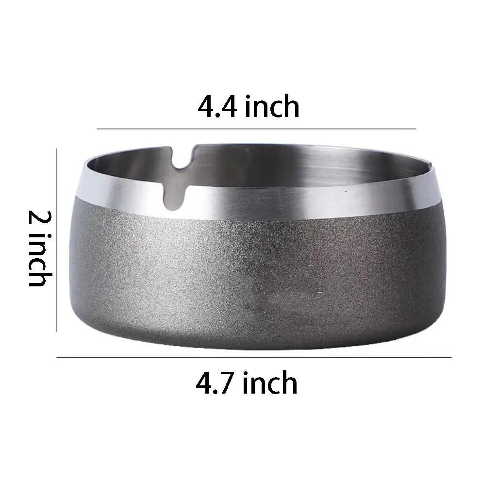 MOQ50 Colorful Stainless Steel Windproof Ashtray 4