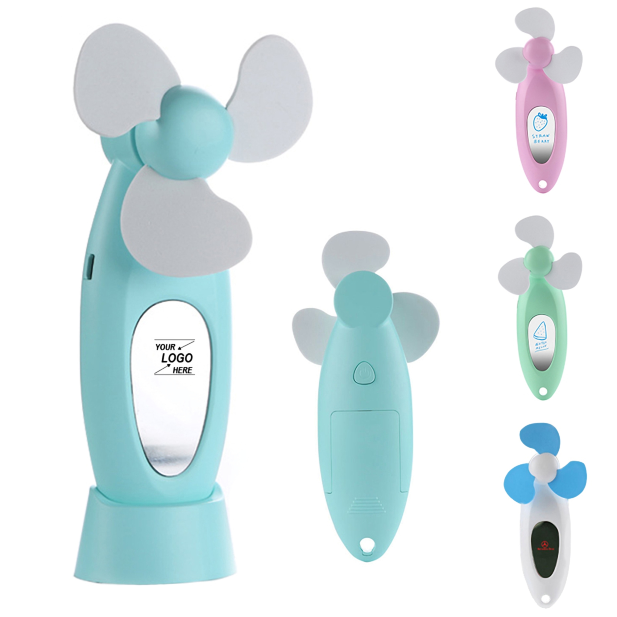 Mini USB Fan w/Mirror 3