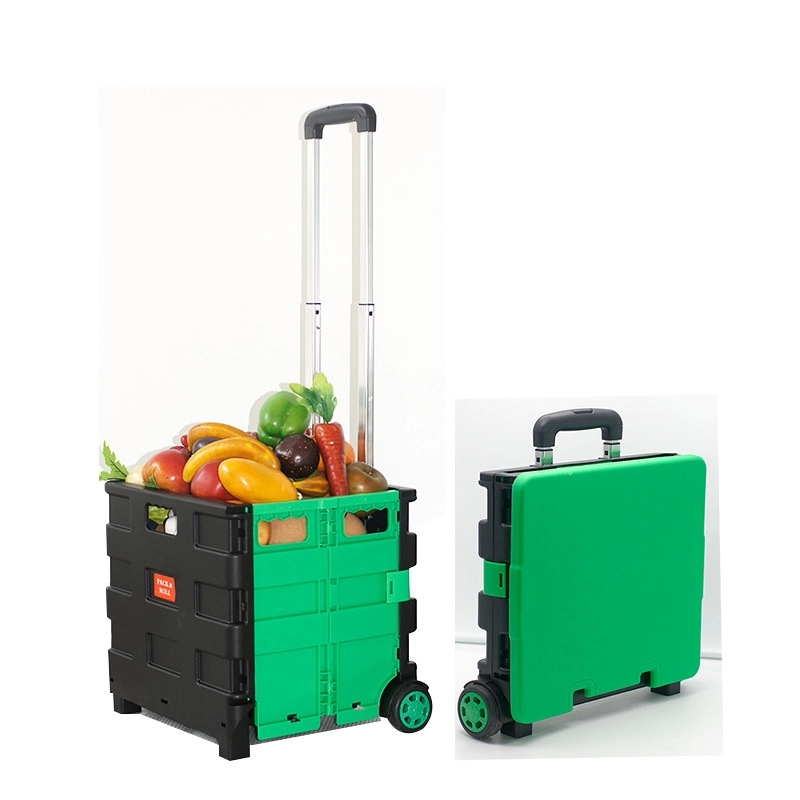Plastic Folding Shopping Carts 65L 2