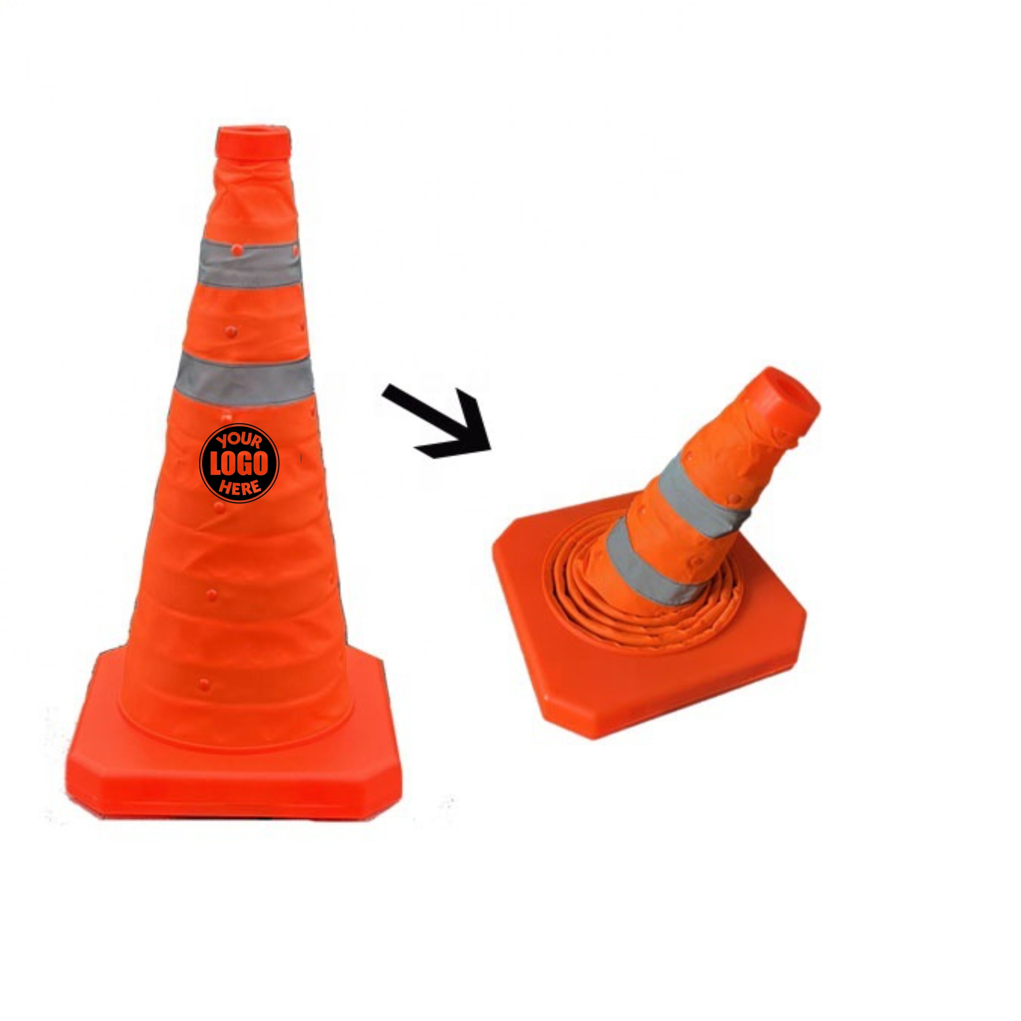 Premium Collapsible Traffic Safety Cones 2