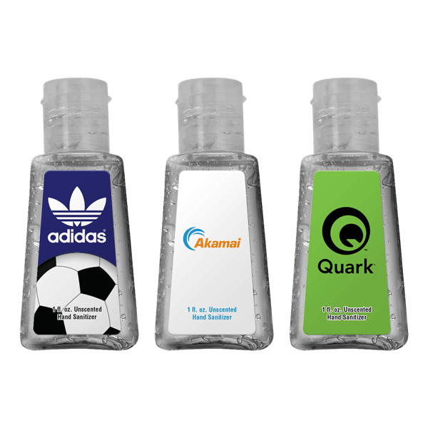 1 oz. Clear Sanitizer in Trapezoid Bottle 1
