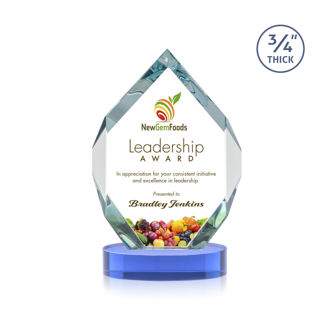 Royal Diamond VividPrint™ Award on Alberton Base - Sky Blue 7