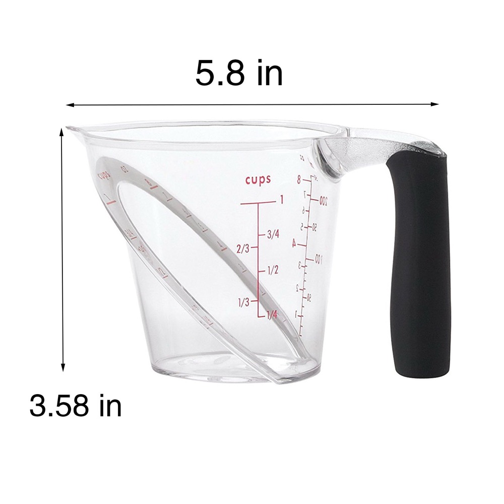 Transparent Tape Graduated Measuring Cup 2