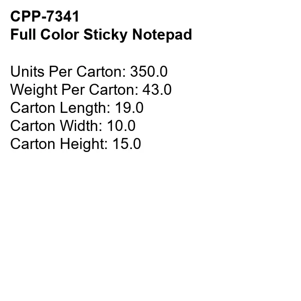 Full Color Sticky Notepad 5