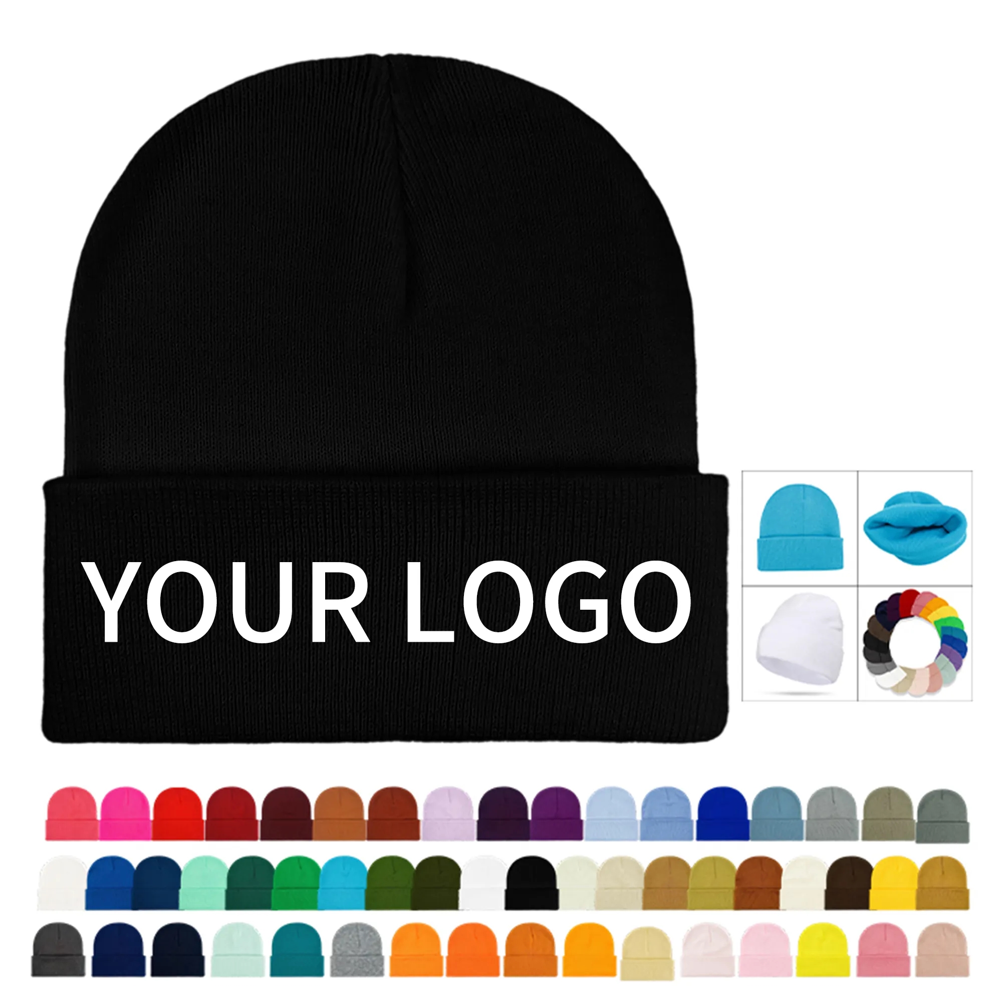 Knit Beanie Hat 37