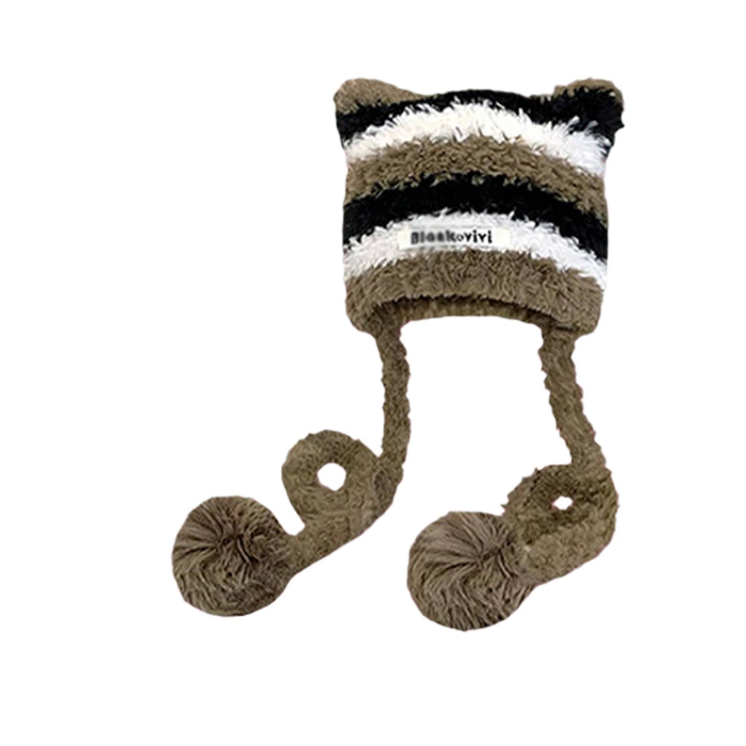 Winter Warm Cute Cat Ears Knitted Beanie Hat 2