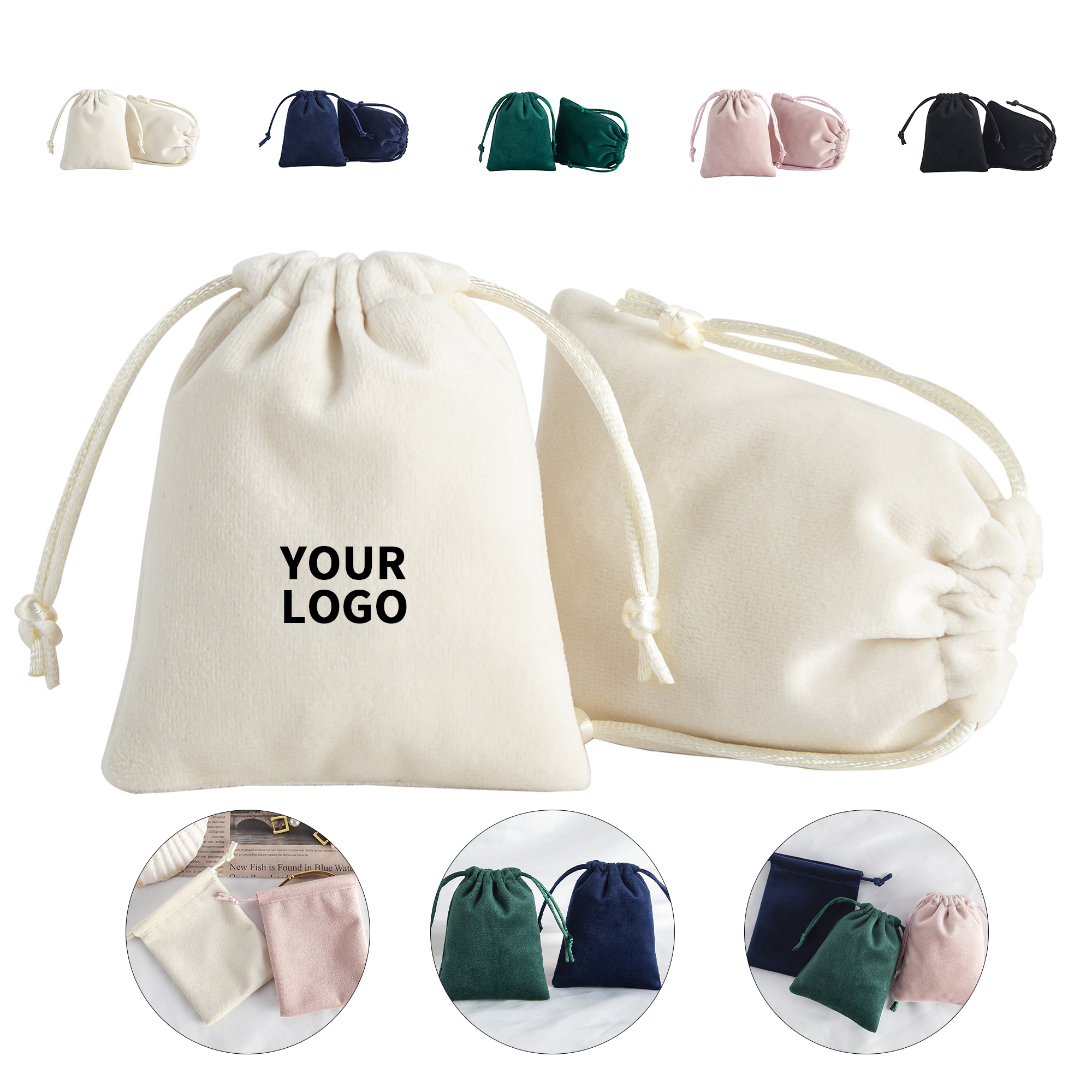 One Hundred Percent Cotton Drawstring Bag 2