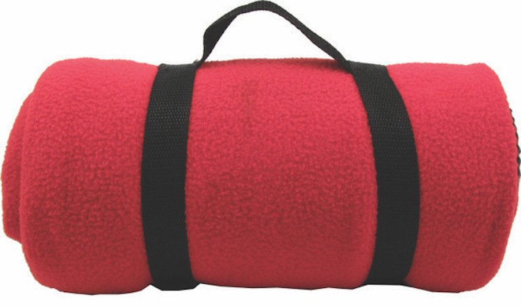 Fleece Blanket w/Nylon Strap 7