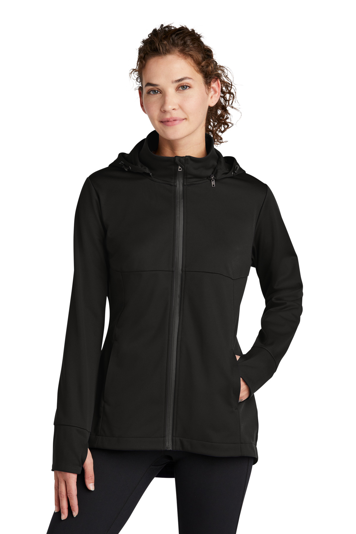 Sport-Tek® Women's Hooded Soft Shell Jacket 2