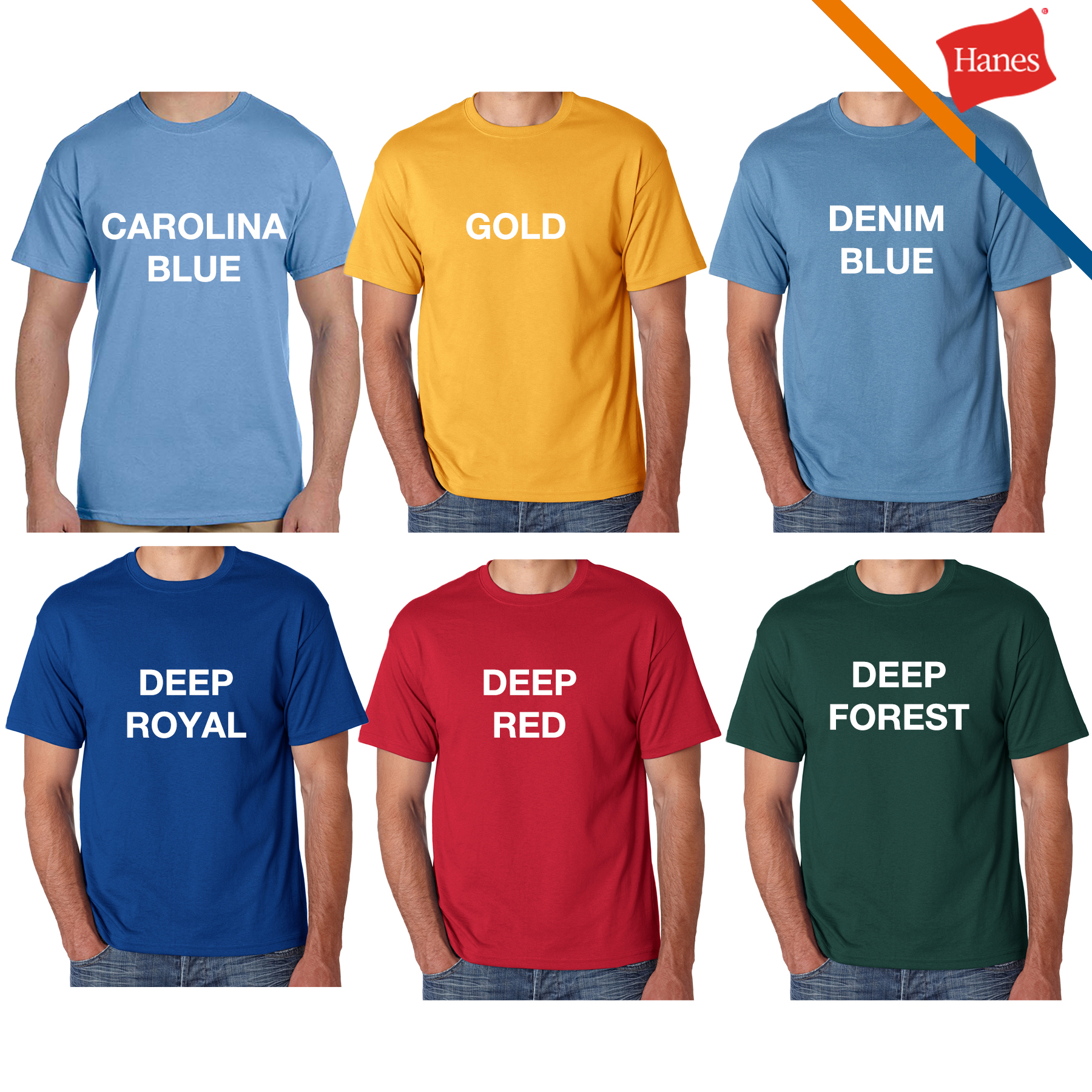 Hanes® 5.5 oz Cotton Blend Preshrunk T-shirts 5