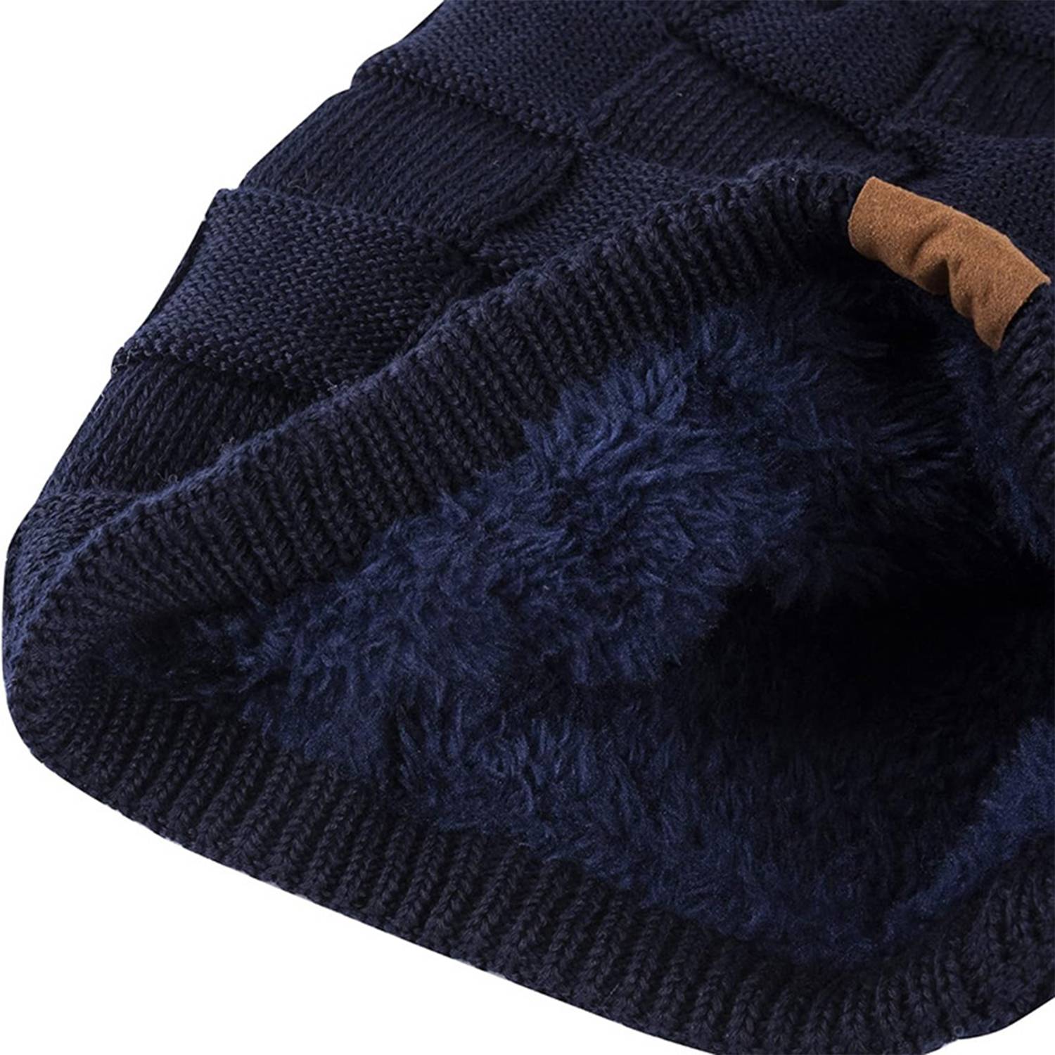 Winter Warm Knit Cap W/ Face Cover 5
