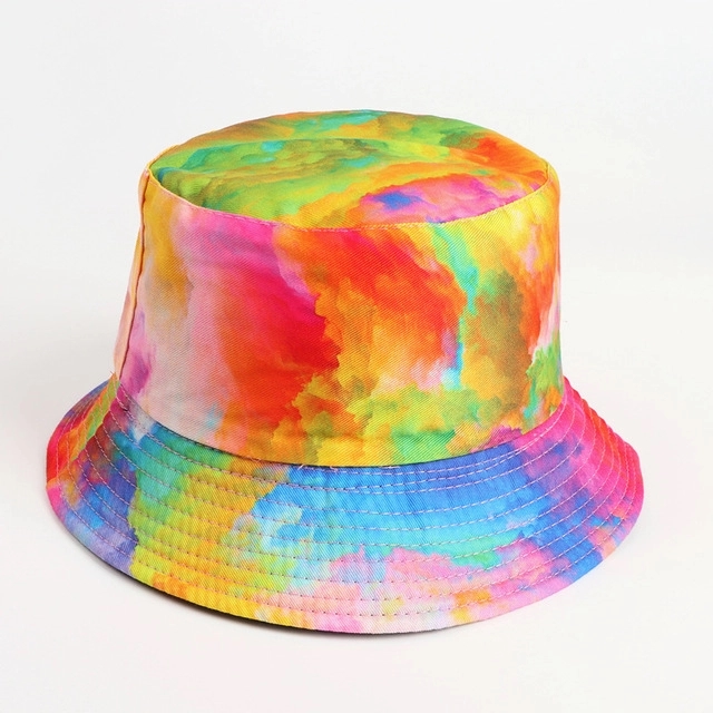 New Folding Double-sided Cotton Bucket Hat 18