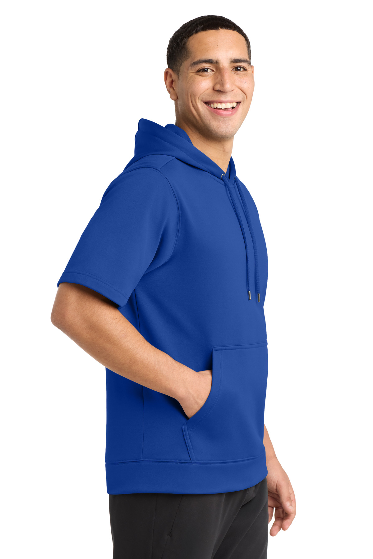 Sport-Tek Sport-Wick Fleece Short Sleeve Hooded Pullover. ST251, custom hoodie or sweatshirt with logo imprint 30