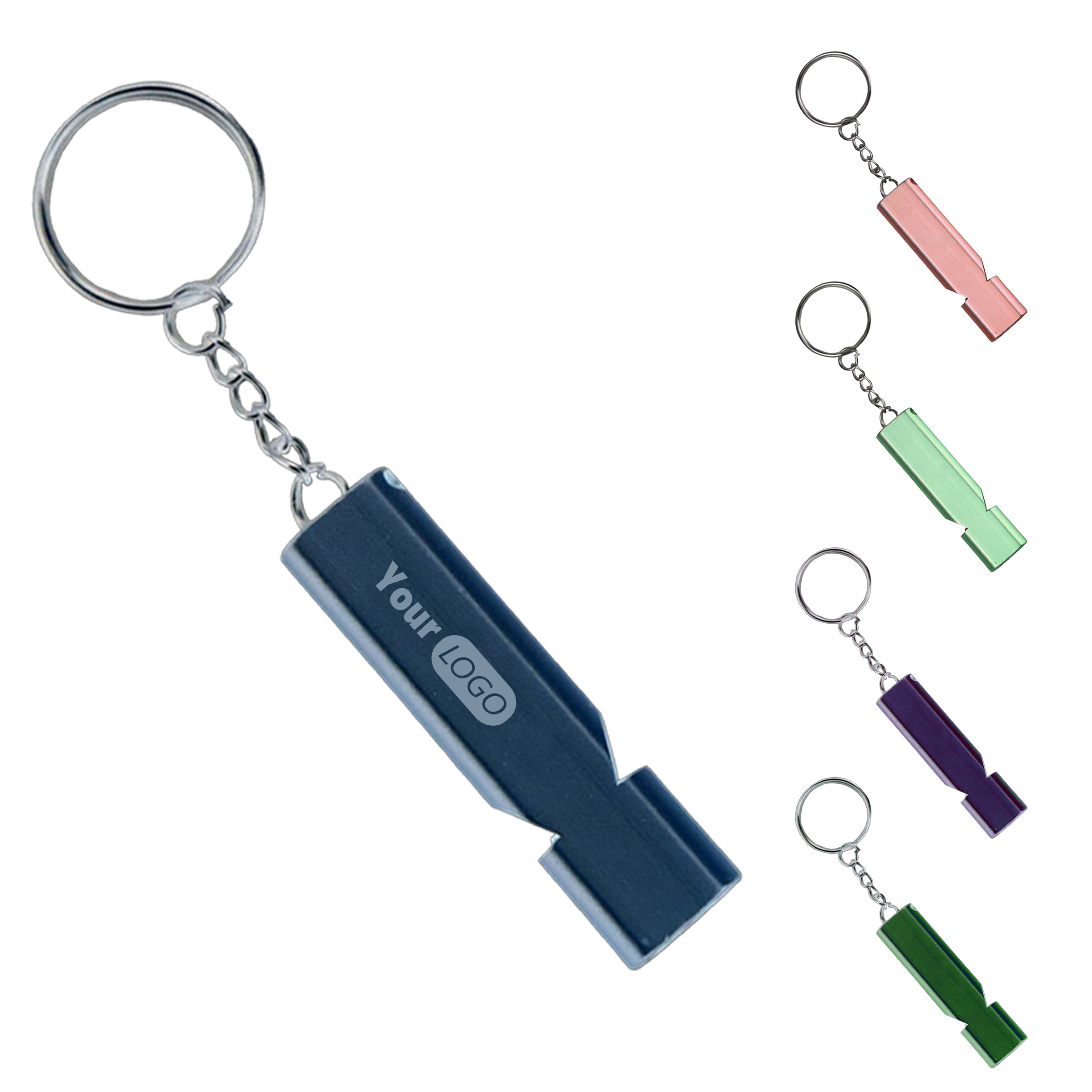 Aluminum Dual Frequency Survival Whistle 1