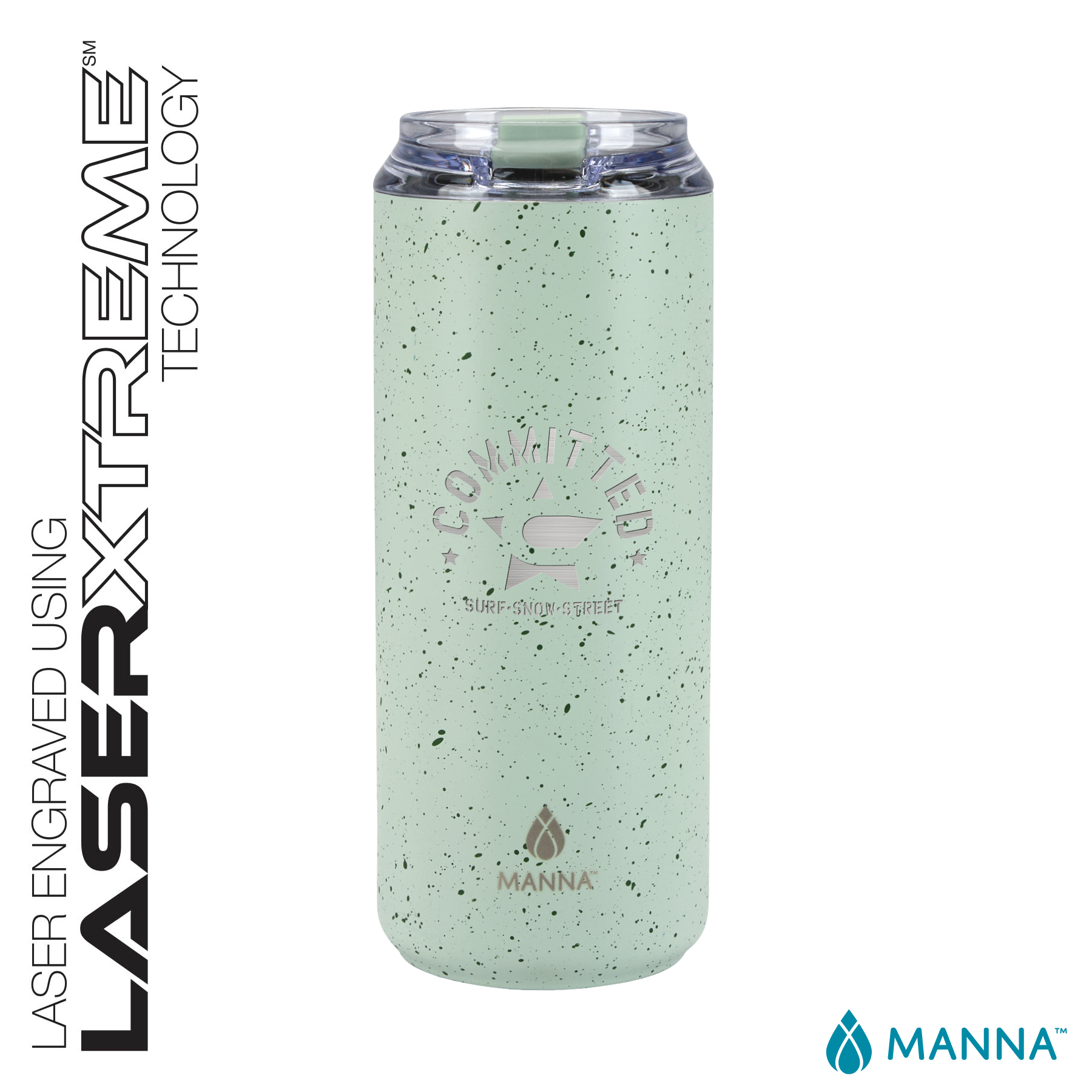 Manna™ Tall Boy 18 oz. Double Wall Stainless Steel Tumbler w/ Speckled Finish 40