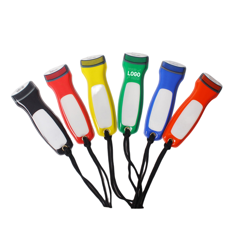 PVC LED Flashlight Key Chain