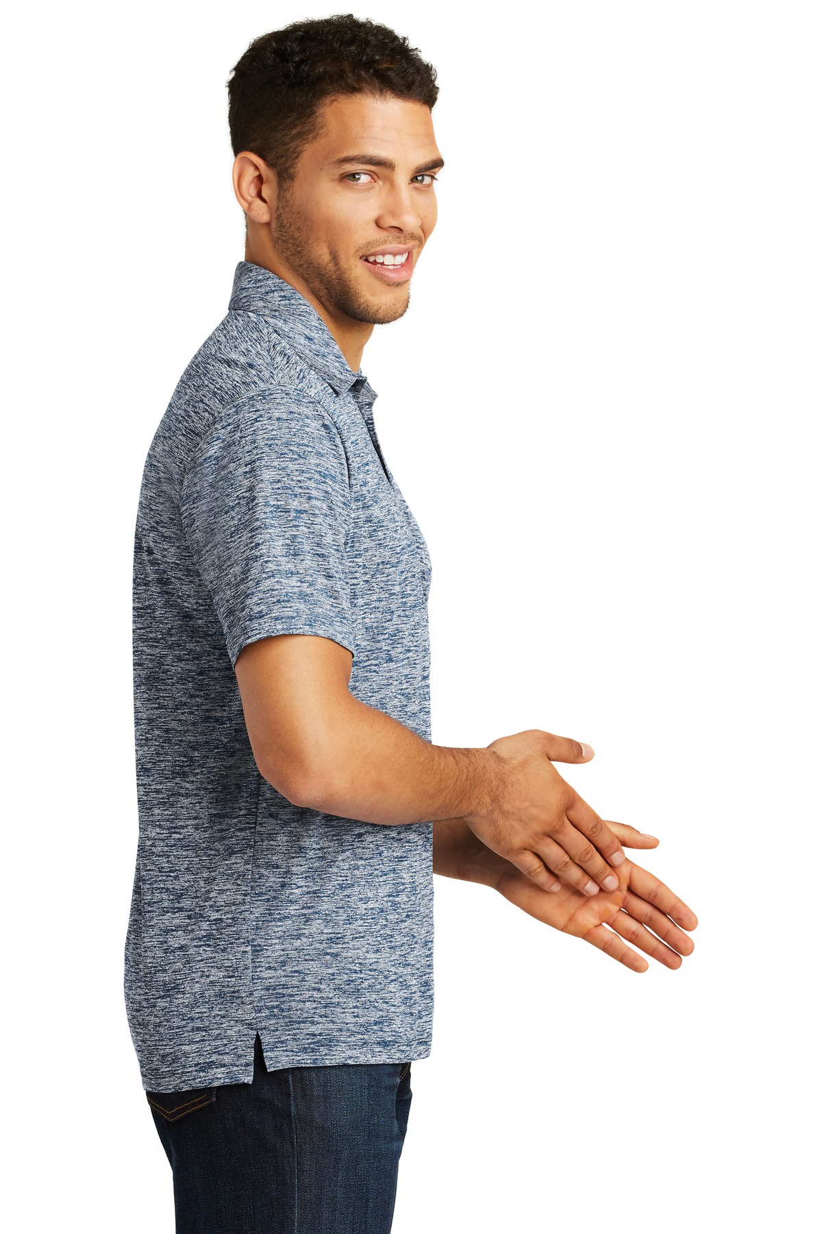 Sport-Tek PosiCharge Electric Heather Polo. ST590 28