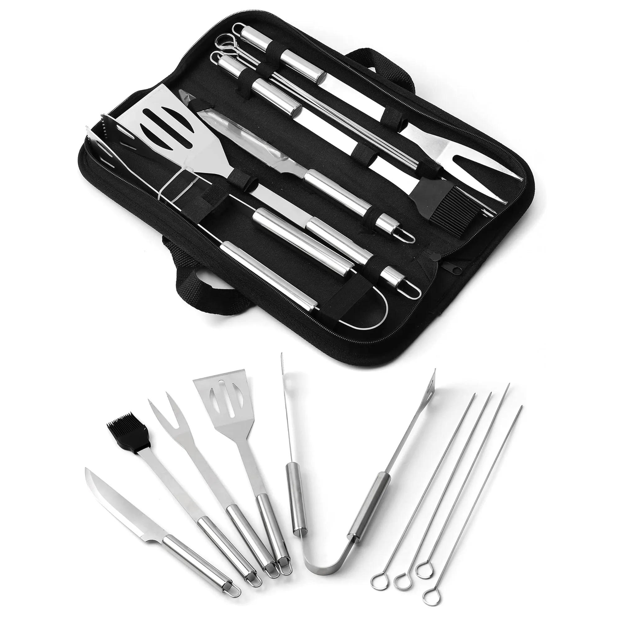 Stainless Steel Barbeque Tool Set With Carry Bag 2