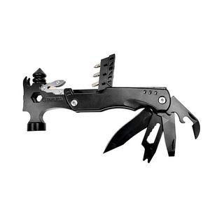 Stainless Steel Hex Wrench Safety Hammer Tool Kit With Flashlight 18