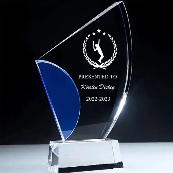 Optical Sailboat Crystal Award Trophy 2
