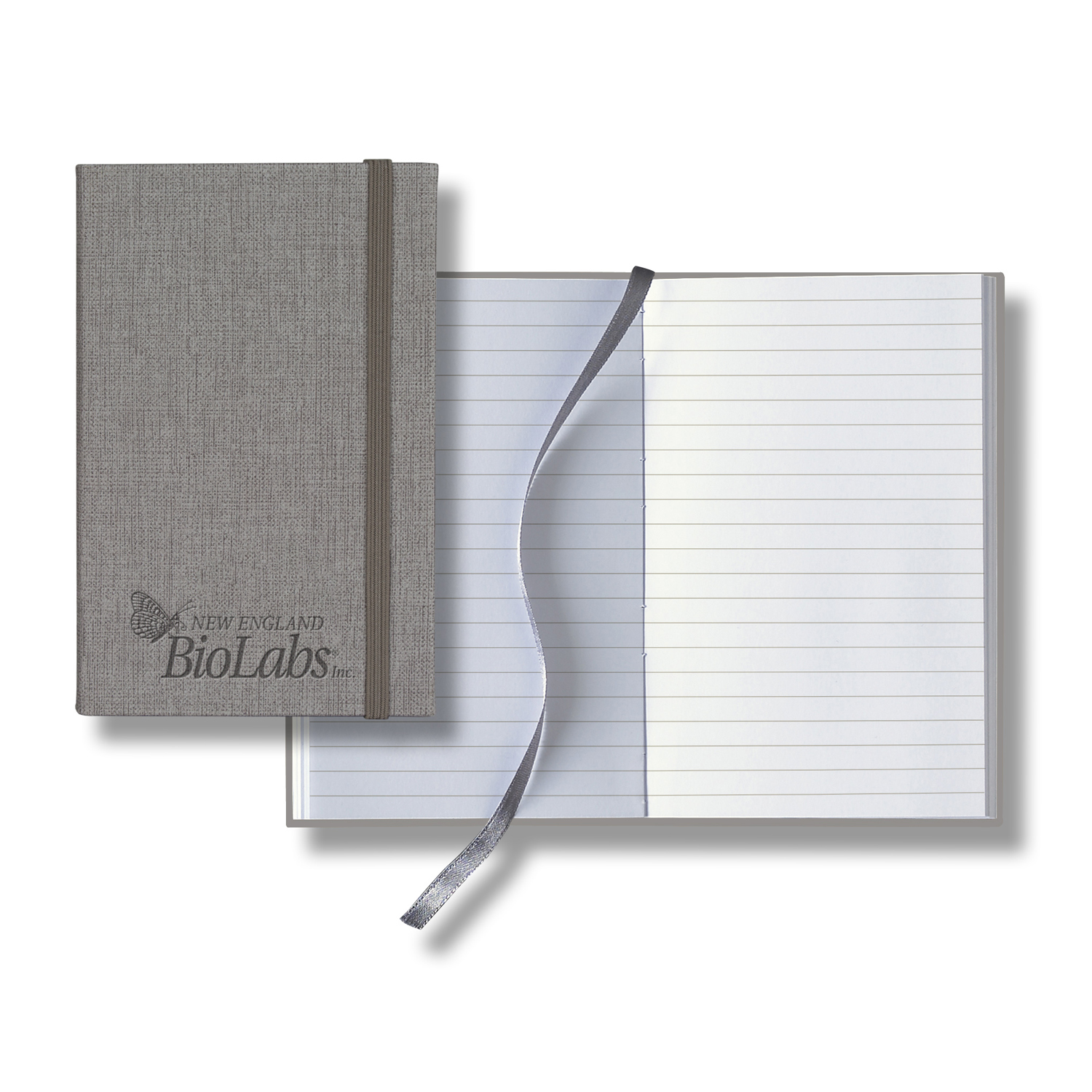 Castelli Linen Banded Pico Lined White Page Journal 12