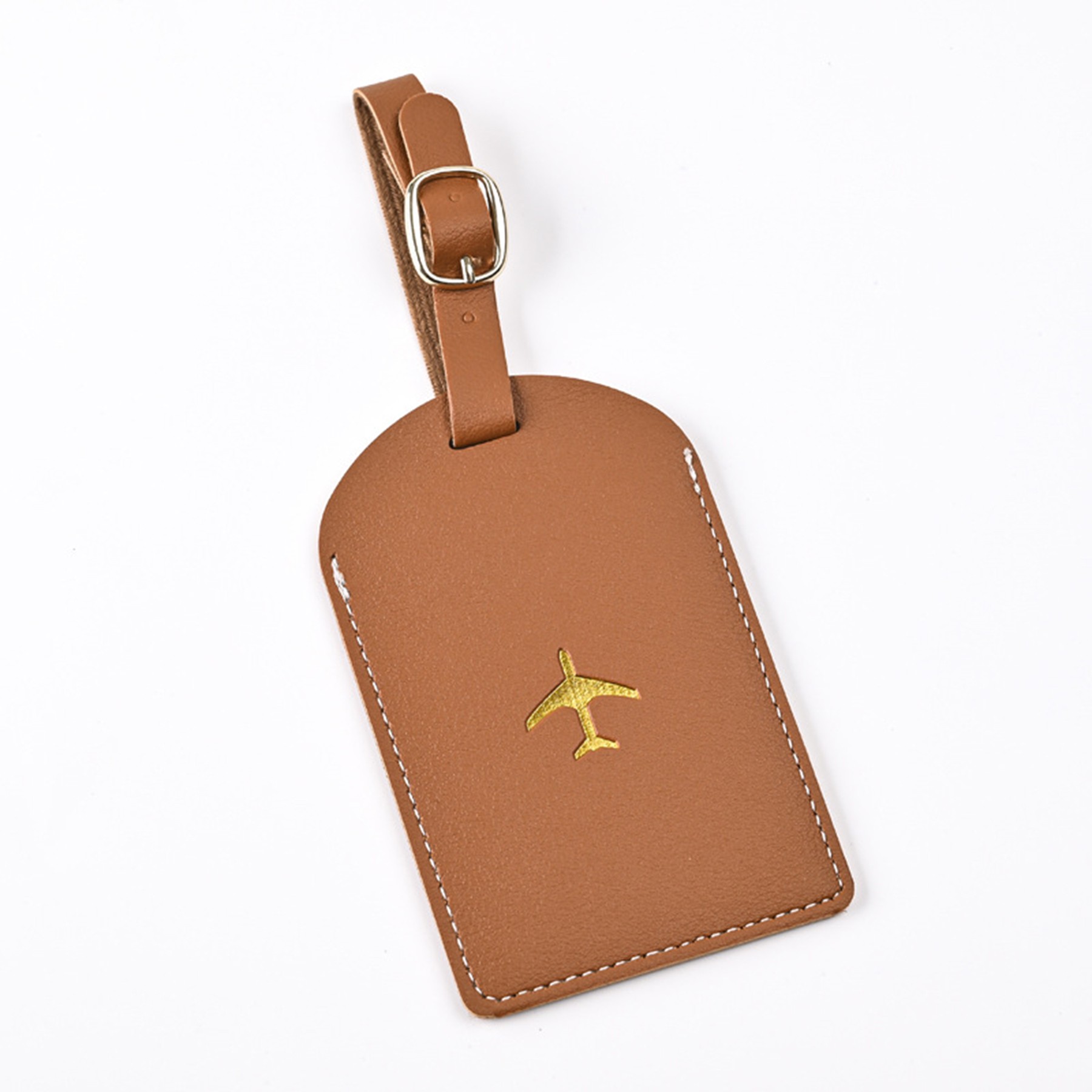 PU Leather Stamping Aircraft Boarding Pass Hanging Tag 7