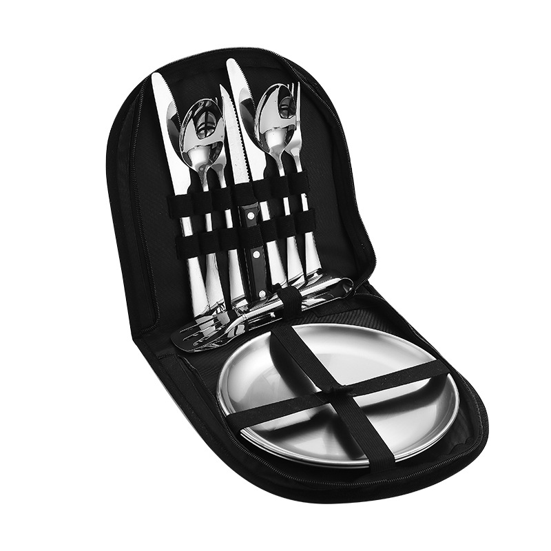 10 Pieces / Kit Portable Tableware Picnic Utensil Set 3