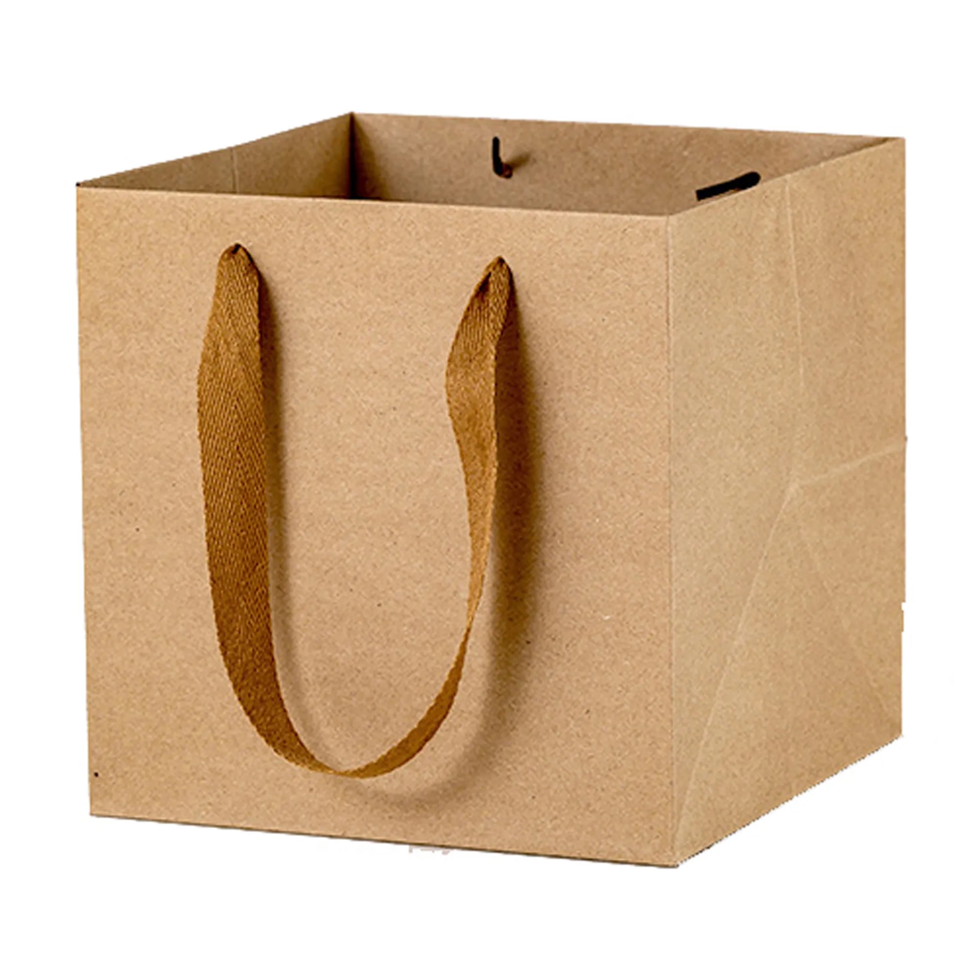 Custom Square Kraft Paper Bag 7