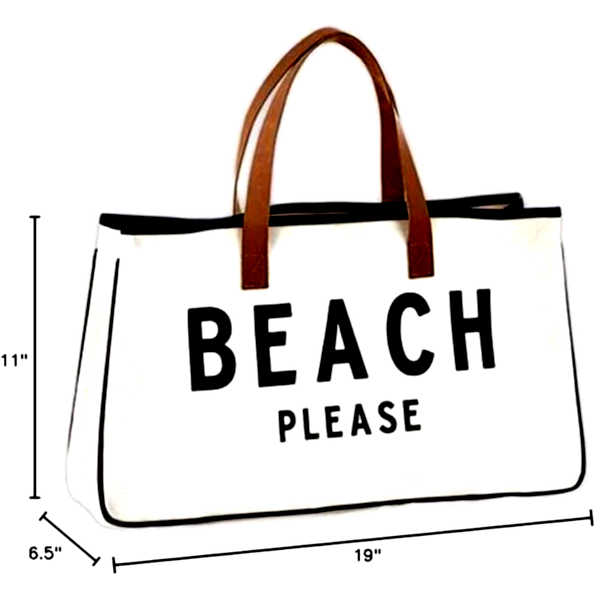 Large Canvas Beach Tote Bag, custom tote bag with logo imprint 3