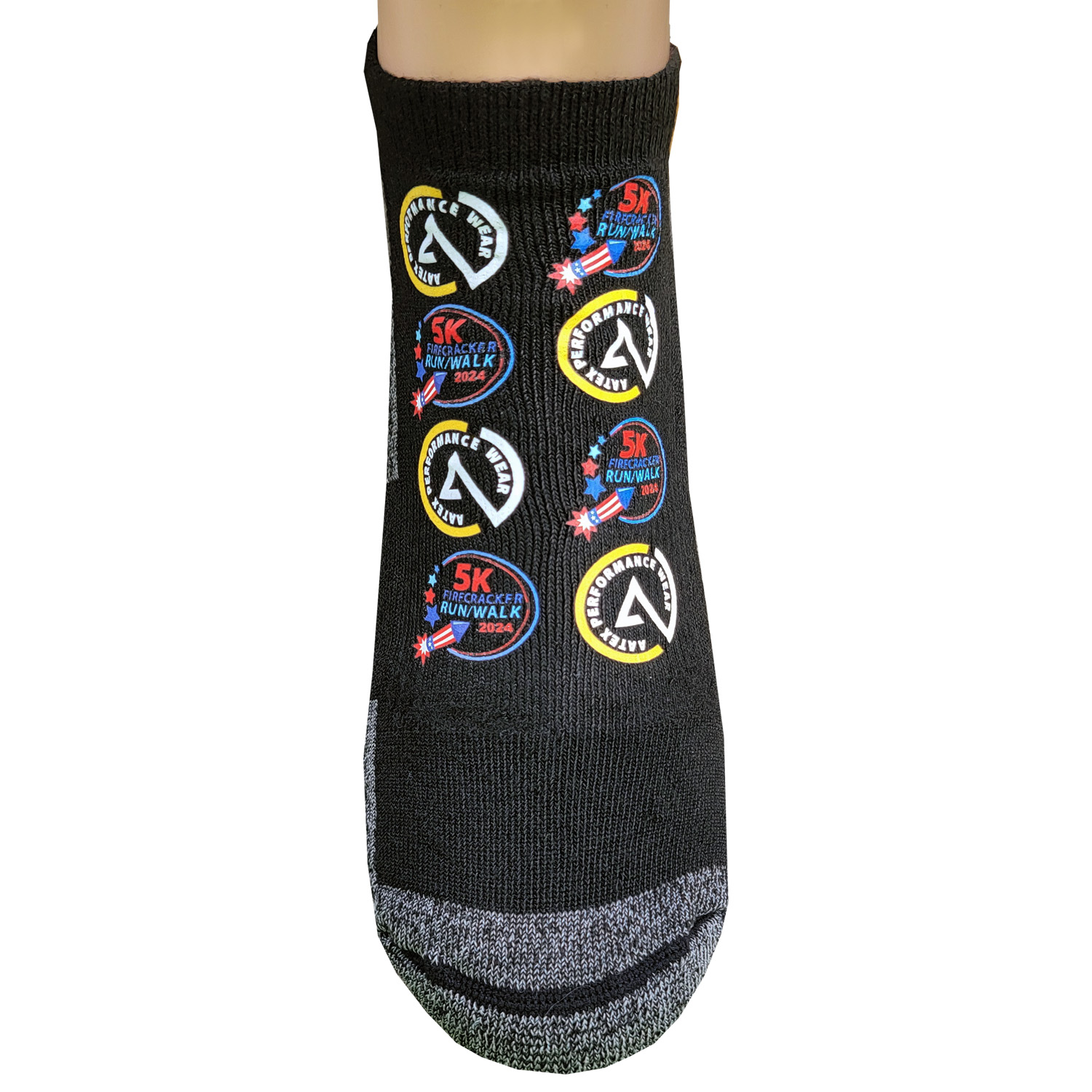 Pull Tab Runners Socks with Oversized DTF 5