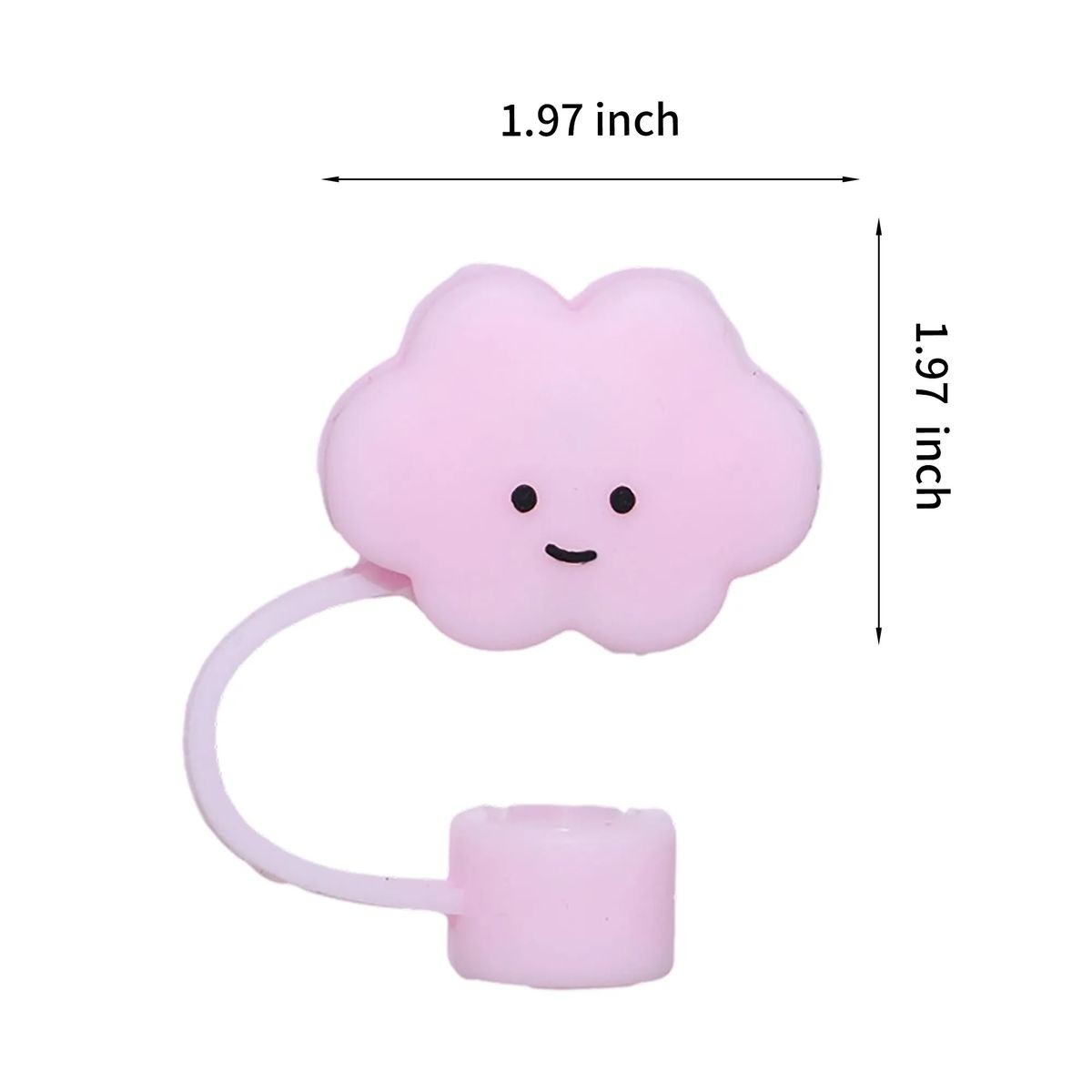 Food-Grade Silicone Straw Covers 1.97 inches with Custom Logo Imprint 15
