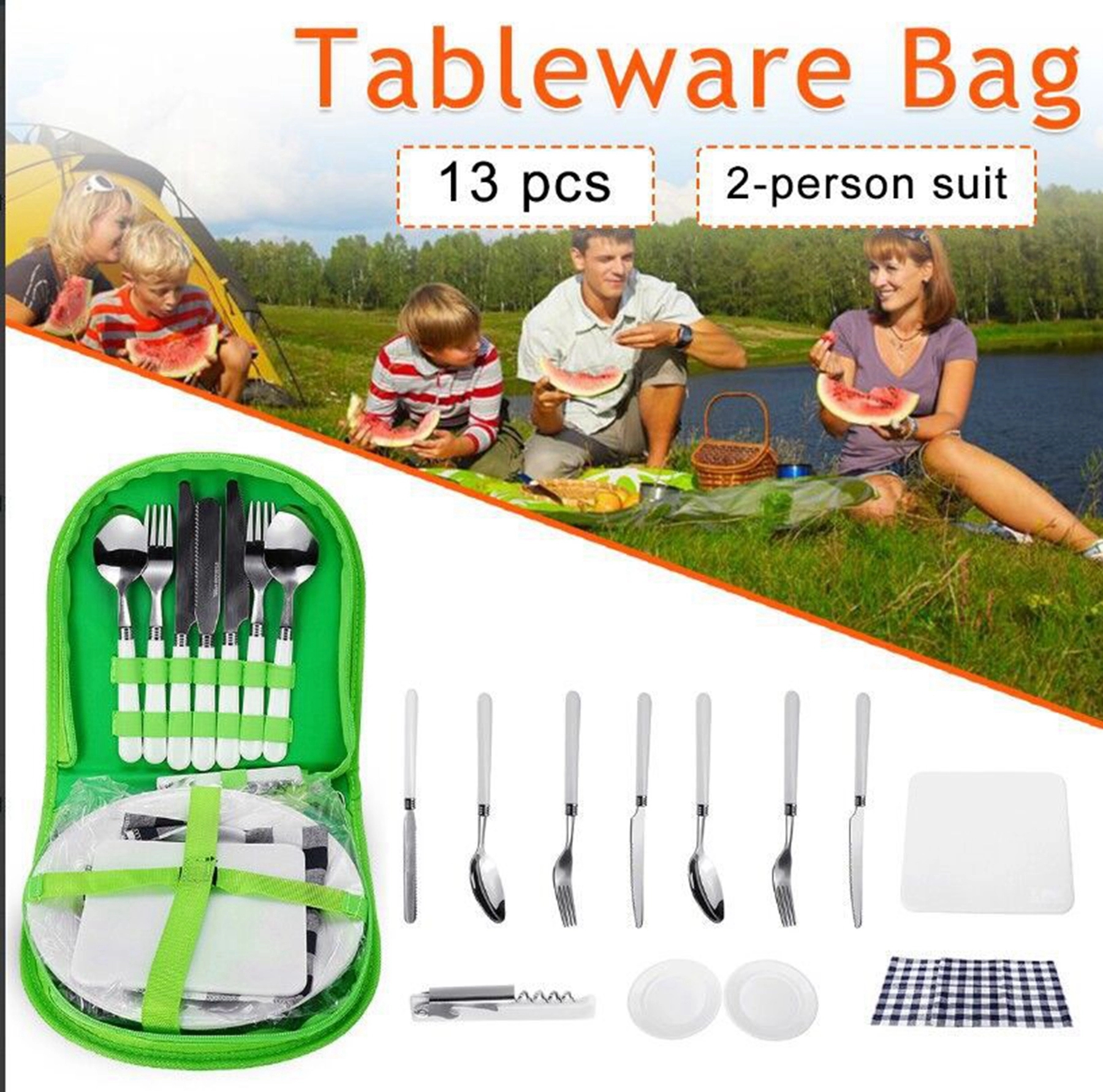 Camping Picnic Utensil 13 Pcs Sets 4