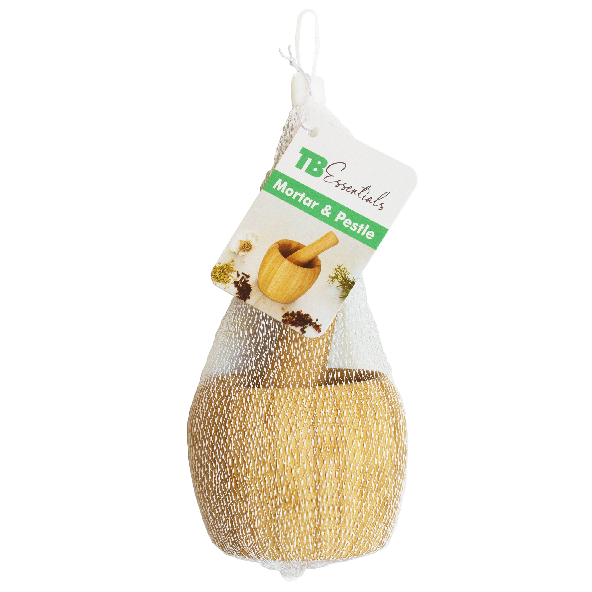 Bamboo Mortar and Pestle Set 3