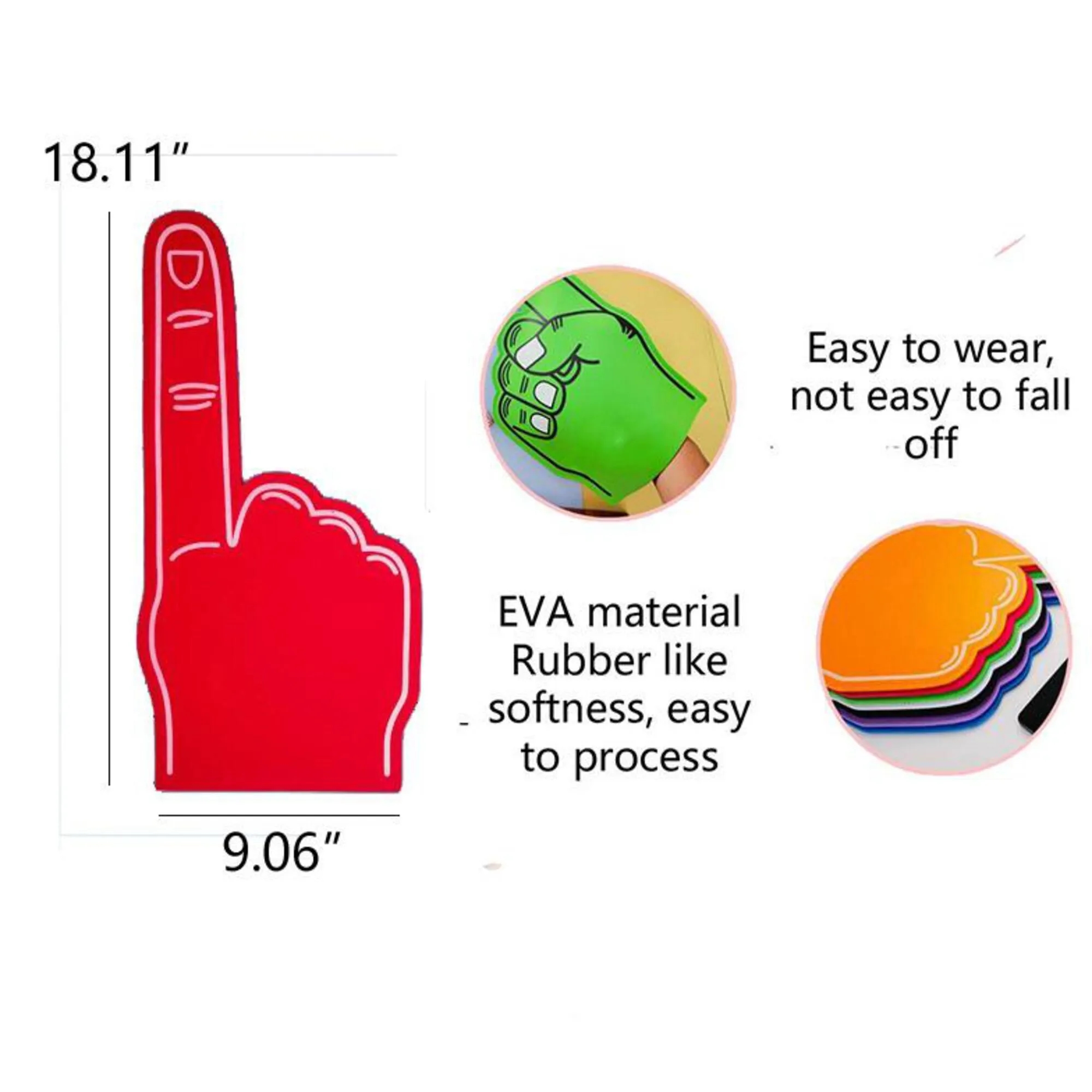 EVA Sponge Foam Cheering Gloves 5