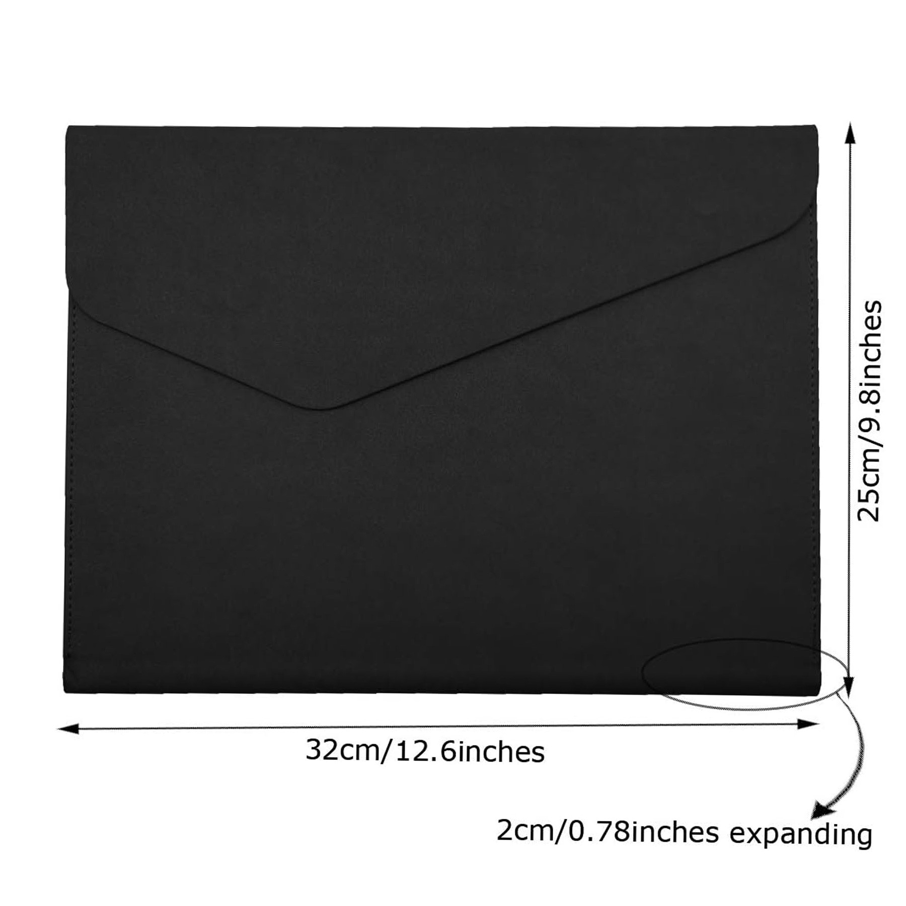 PU Leather A4 File Folder with Invisible Magnetic Closure 2
