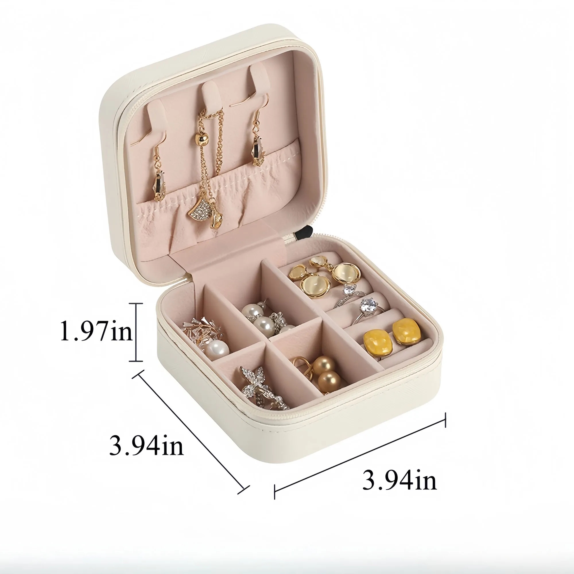 Stylish Jewelry Storage Box With Anti Tangle Design 10