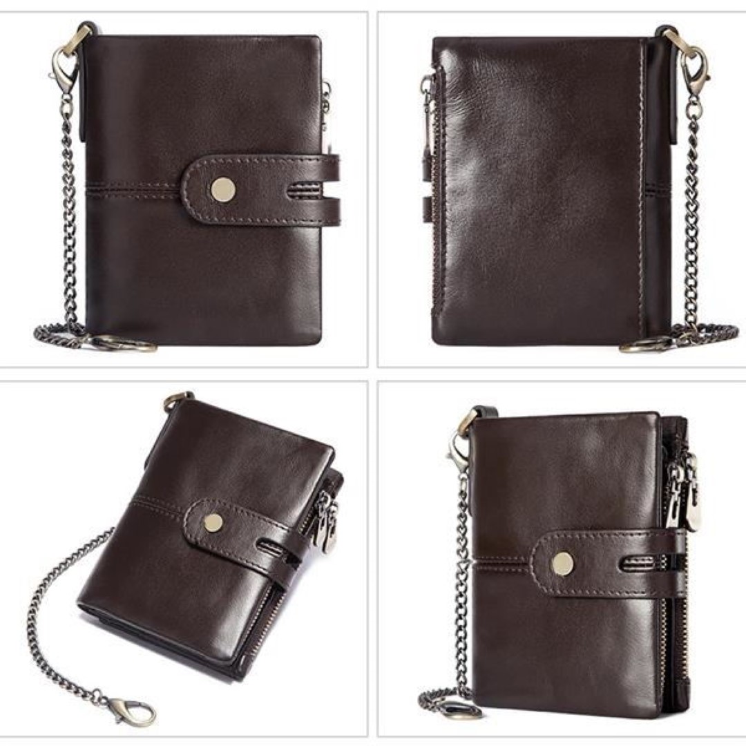 Anti Theft Genuine Leather Mens Wallet 2