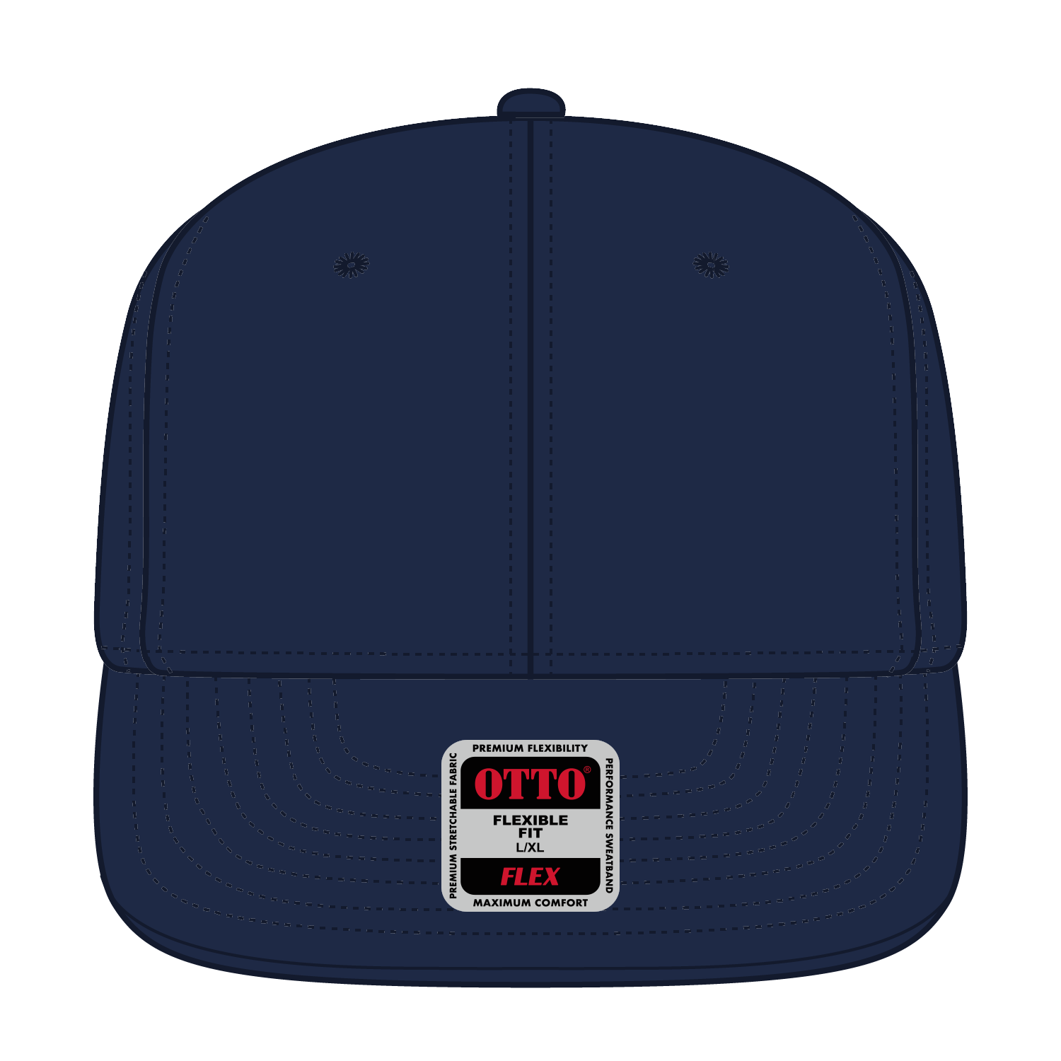 OTTO CAP® OTTO FLEX® Fitted 6 Panel Pro Style Baseball Cap 12