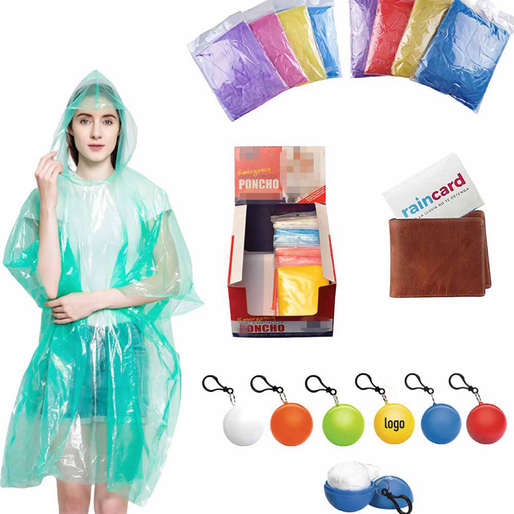 Portable Raincoat Poncho Ball 3
