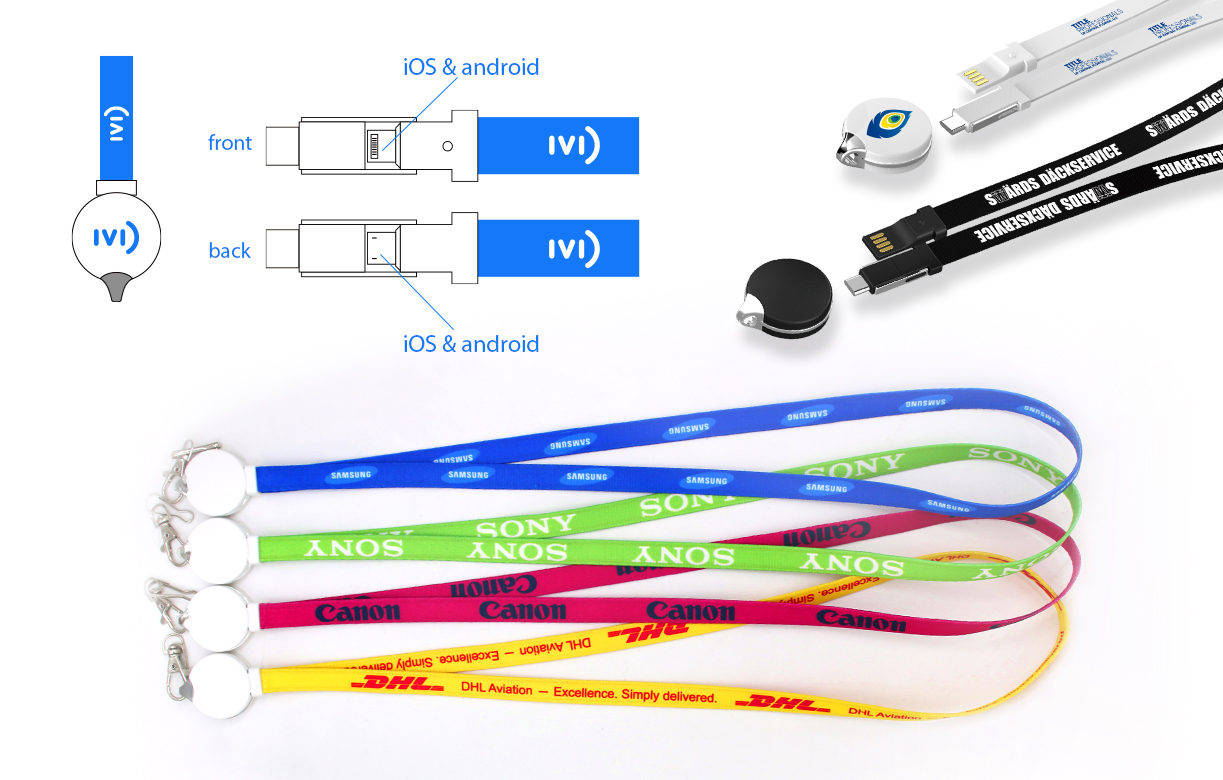 3-in-1 Round Lanyard Charging Cable 8