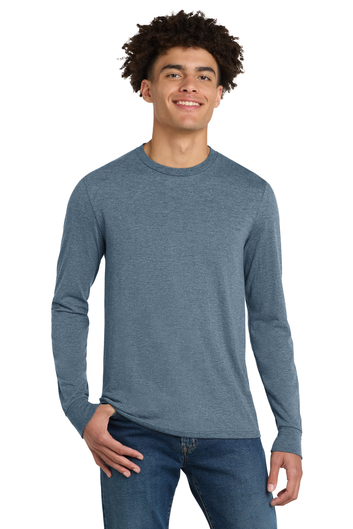 District Perfect Tri Long Sleeve Tee . DM132 42