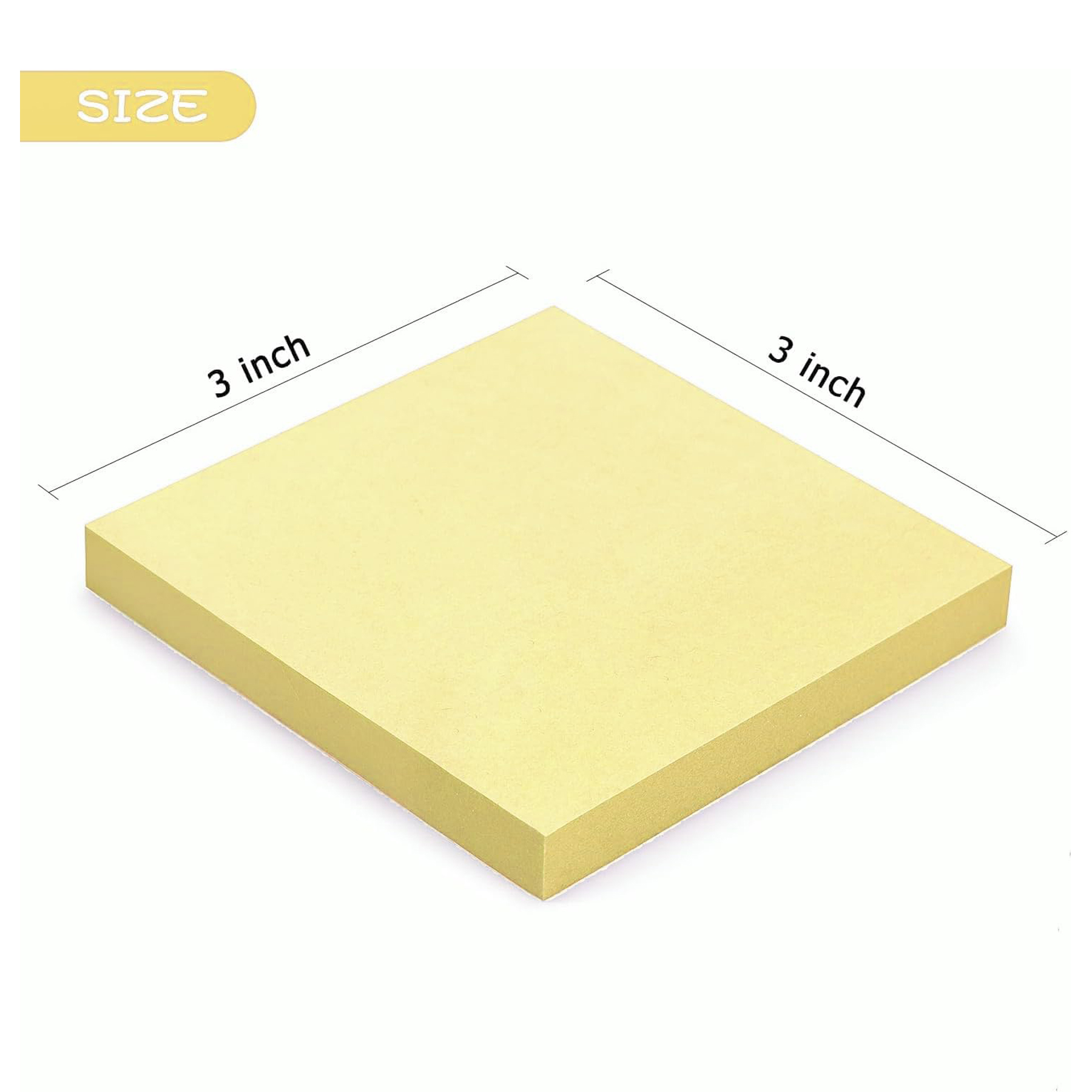 Sticky Notes 3x3" Self-Adhesive Pads 500 Sheets 7
